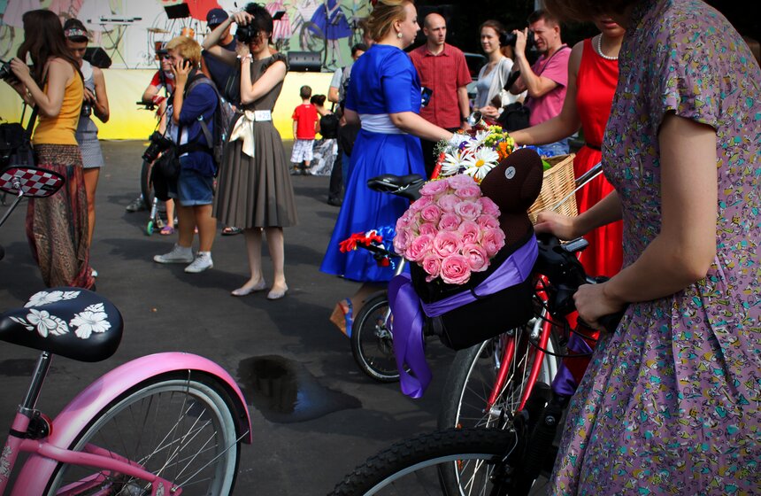 Велопарад "Леди на велосипеде" 15 фото