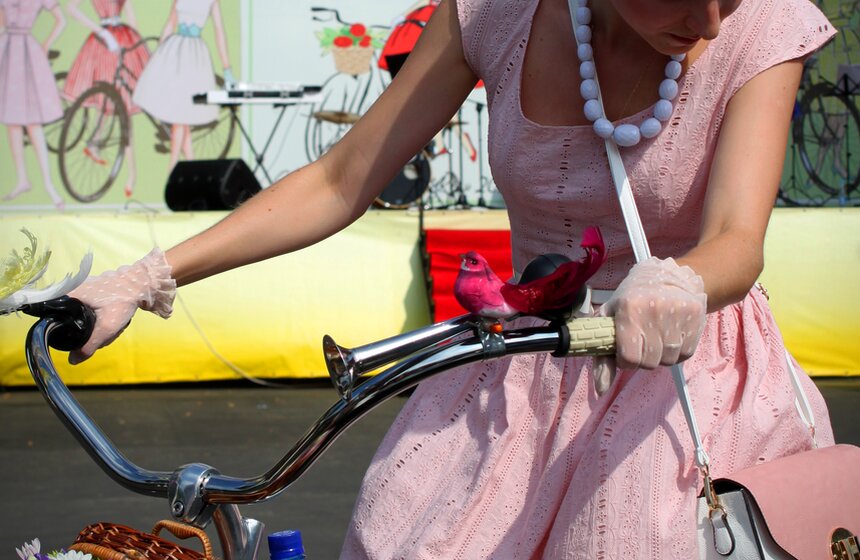 Велопарад "Леди на велосипеде" 6 фото