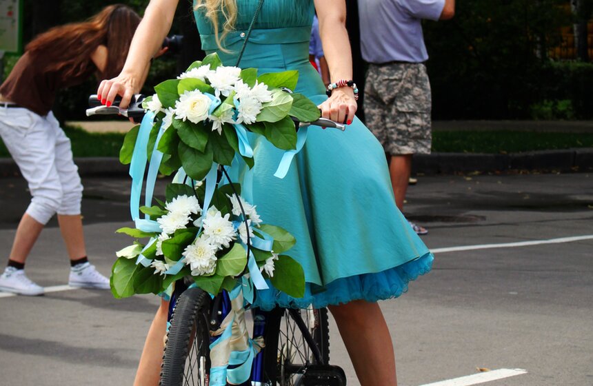 Велопарад "Леди на велосипеде" 46 фото