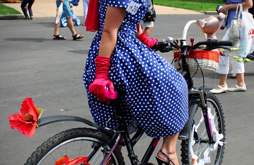 Велопарад "Леди на велосипеде" 49 фото