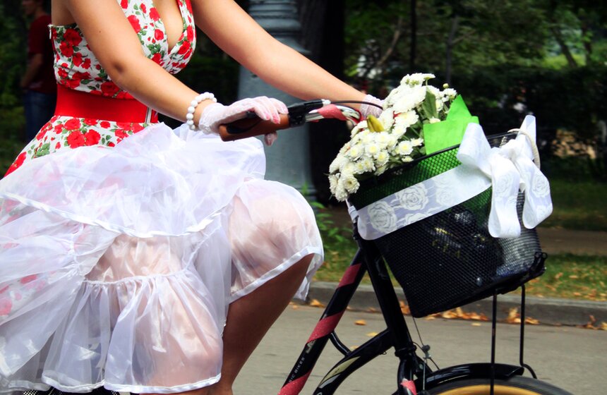 Велопарад "Леди на велосипеде" 45 фото