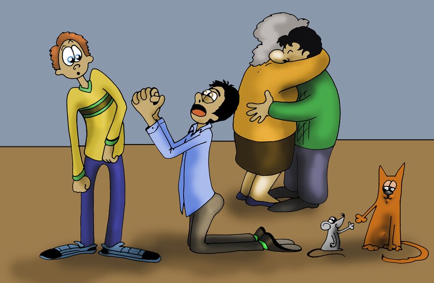 Последний день Масленицы называется Прощеное воскресенье. В этот день новобрачные должны были одарить всю родню в ответ на свадебные поздравления. Подарки были принято дарить куму и куме. Для него лучшим подарком считалось полотенце, а для нее – кусок мыла.<br /><br />В воскресенье сжигали чучело как символ прошедшей зимы, а пепел развеивали над полями, чтобы был богатый урожай. Во дворах жгли костры из старых вещей.