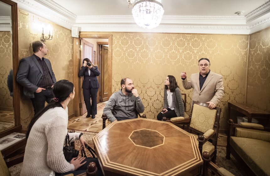 Так выглядит знаменитая "Сталинская" ложа в театре имени Вахтангова