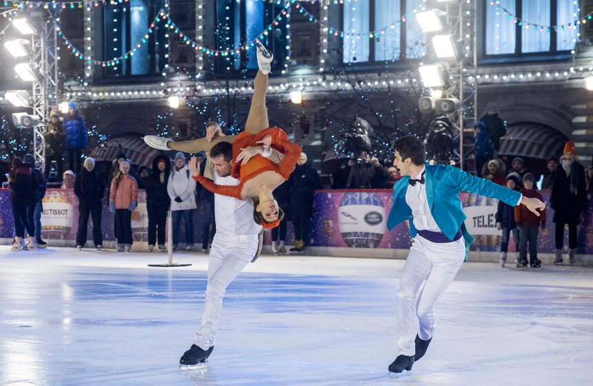 В шоу задействованы сложные элементы фигурного катания