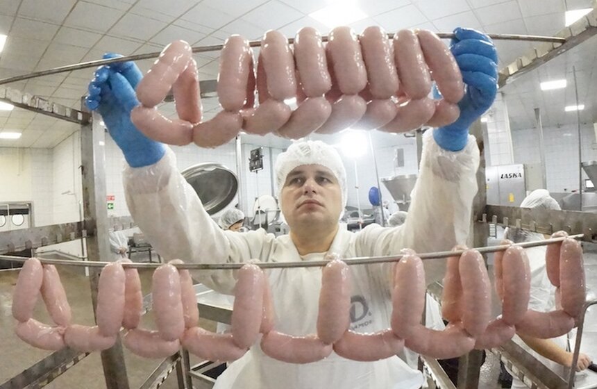 Сергей Собянин посетил колбасный завод 10 фото