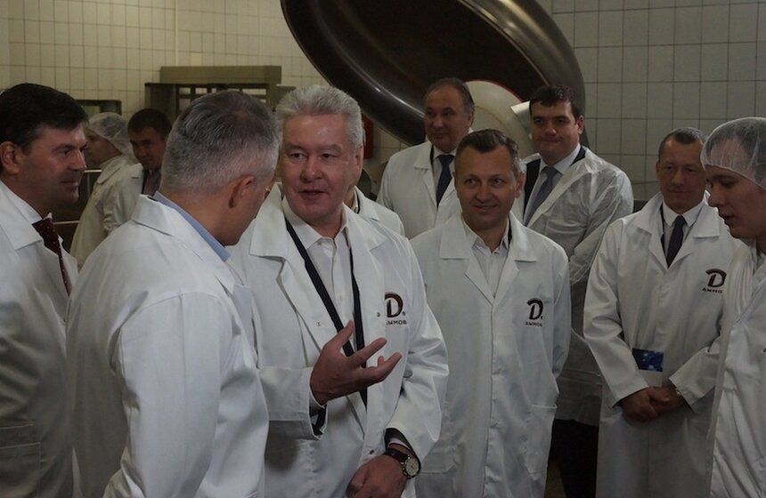 Сергей Собянин посетил колбасный завод 6 фото