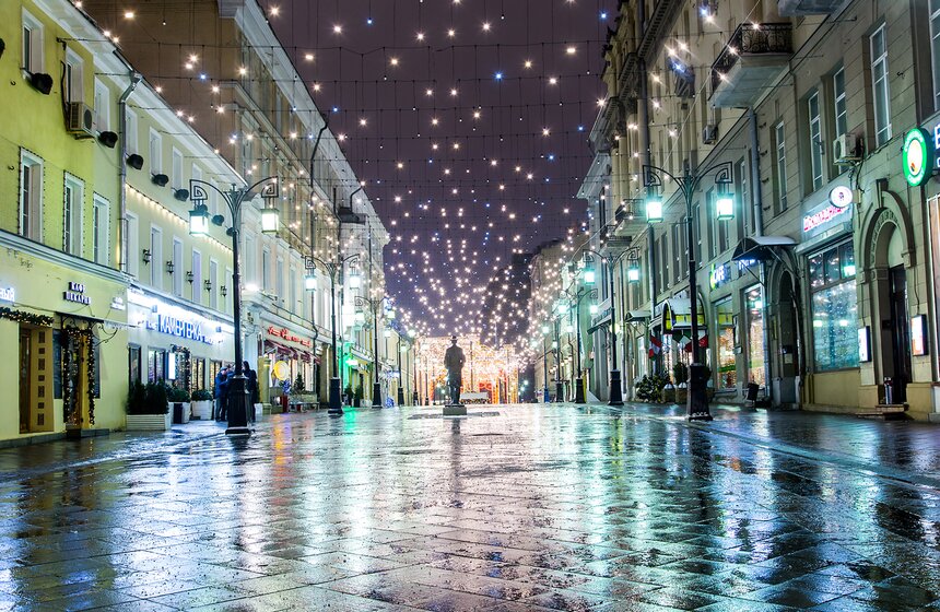 Новогодняя иллюминация в Москве 9 фото