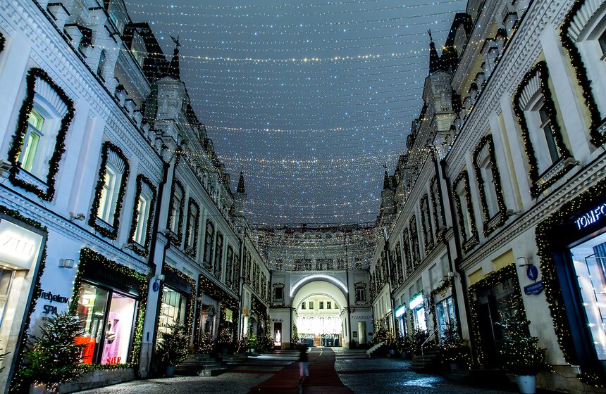 Новогодняя иллюминация в Москве 13 фото