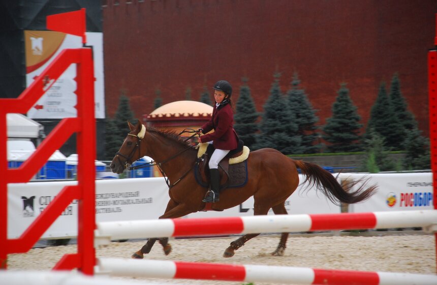 На "Спасской башне" прошли детские соревнования по конкуру 10 фото