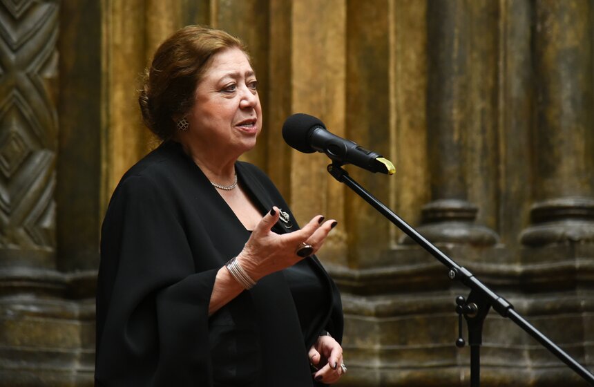 Вступительное слово также сказала куратор выставки "Гости из Неаполя. Артемизия Джентилески и современники" Виктория Маркова