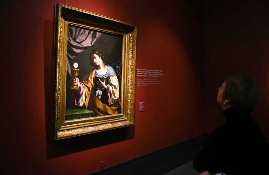 Главная тема выставки является параллель между барочной эпохой XVII века и нынешней европейской действительностью, где женщины забирают социальные позиции у мужчин