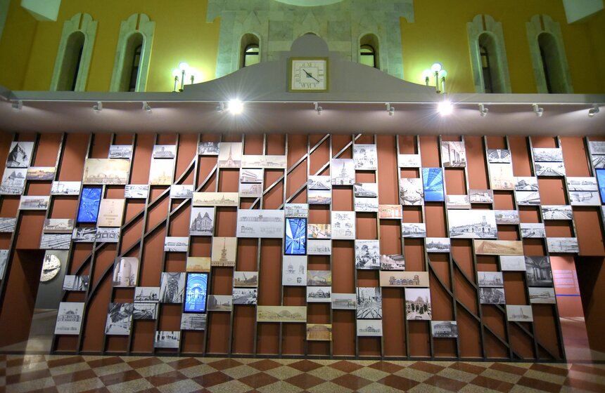 В разделе "Зал ожидания будущего" вошли макеты по развитию площади трех вокзалов в Москве