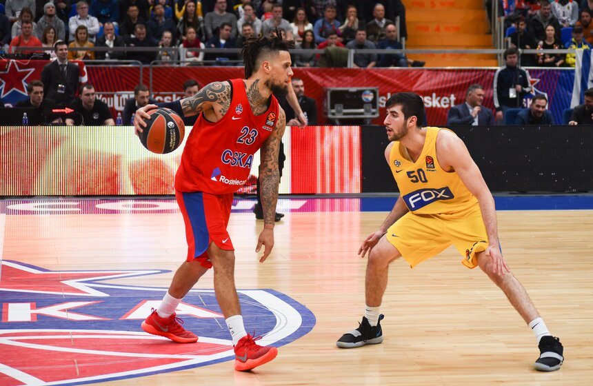 За игру команде "Маккаби" удалось выполнить 35 двухочковых бросков из 47