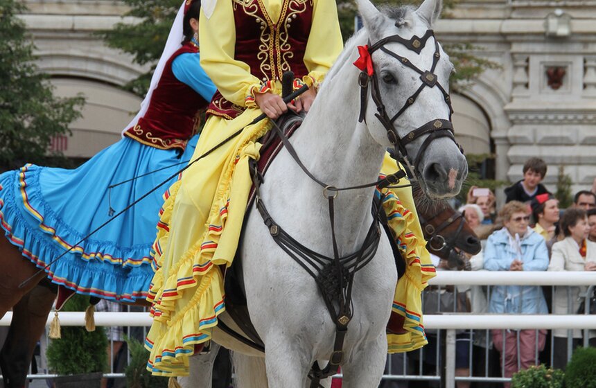 На Красной площади прошли показательные конные выступления 6 фото