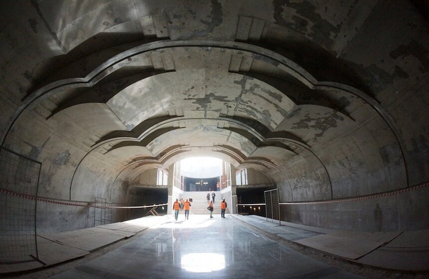 Сергей Собянин посетил строящуюся станцию метро "Лесопарковая" 1 фото