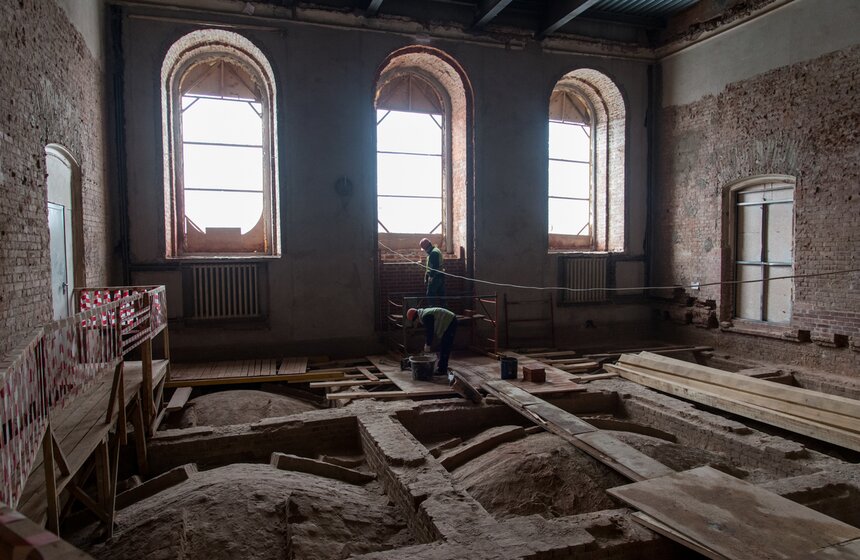 Сейчас реконструкция Политехнического музея идет практически в круглосуточном режиме