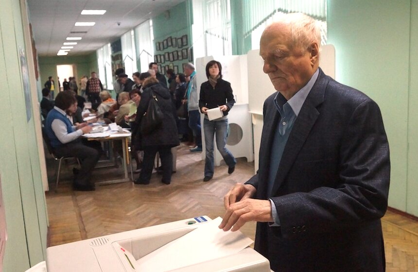 Сергей Собянин проголосовал на выборах мэра Москвы 12 фото