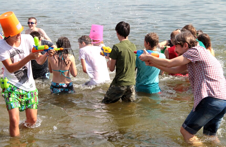 В Строгино состоялась водная битва 5 фото