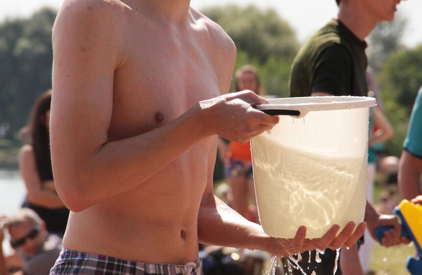 В Строгино состоялась водная битва 9 фото