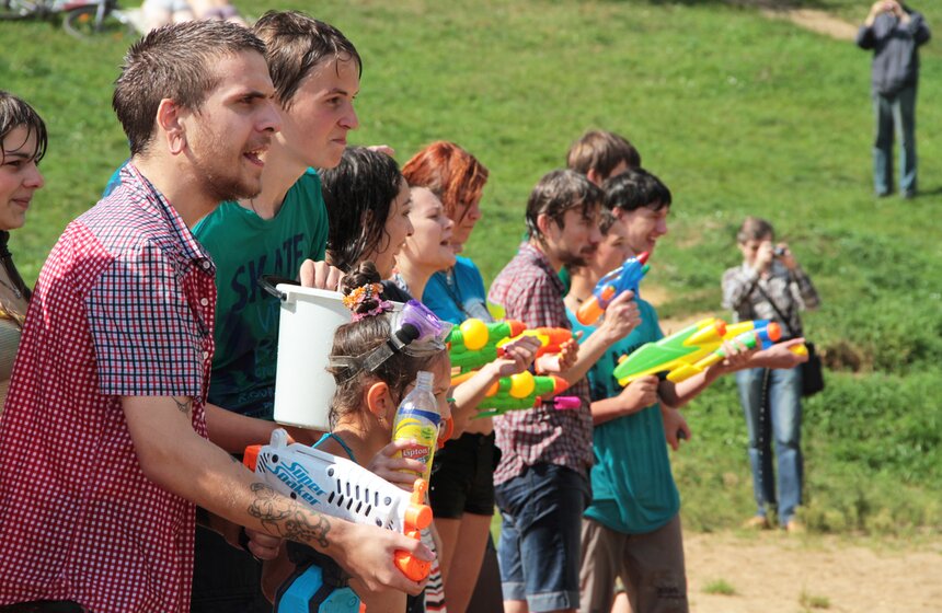 В Строгино состоялась водная битва 13 фото