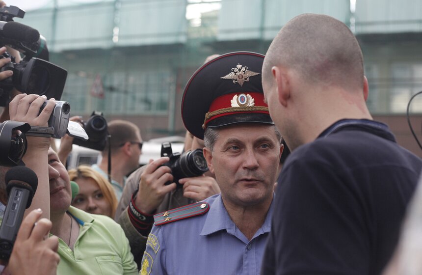 Акция оппозиции у здания Следственного комитета 8 фото