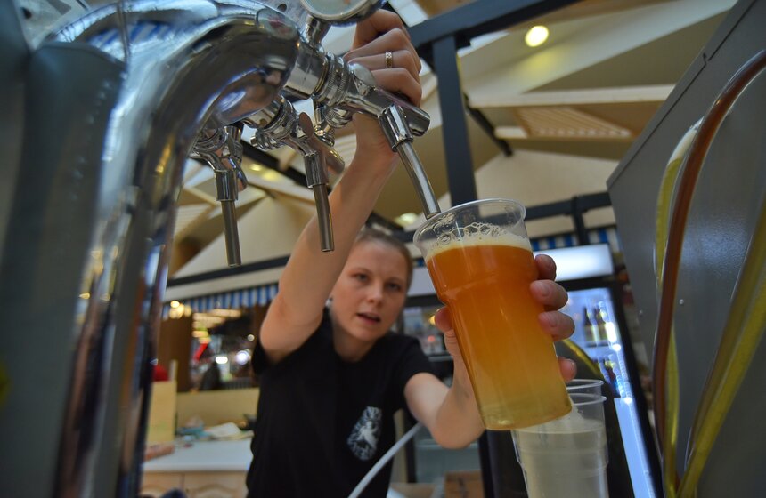 Сюрпризом для гостей стал приз – ящик крафтового пива