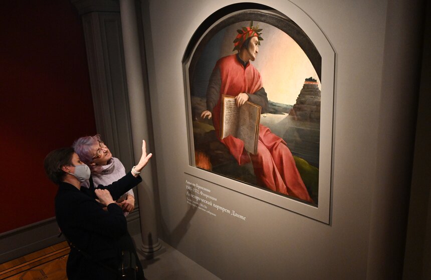 Выставка "Аньоло Бронзино. Аллегорический портрет Данте" открылась в Москве 6 фото