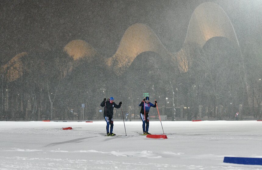Соревнования по биатлону "Гонка звезд" прошли в Лужниках 18 фото