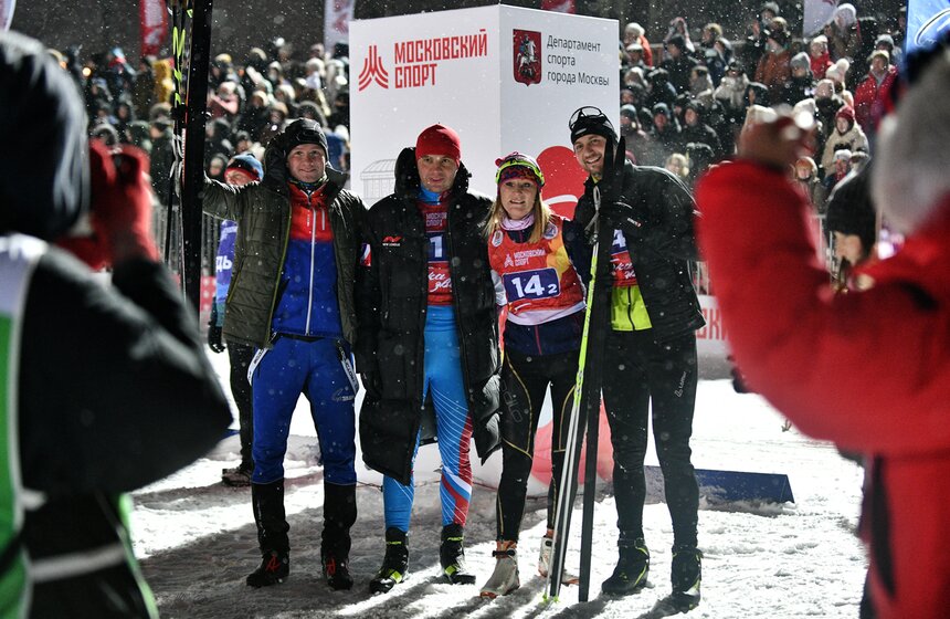 Соревнования по биатлону "Гонка звезд" прошли в Лужниках 29 фото