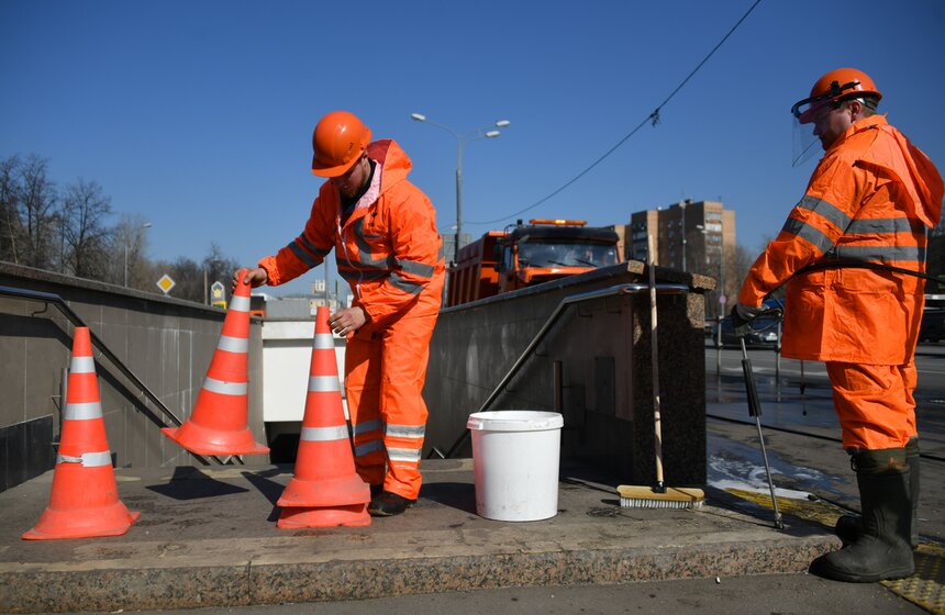 Комплекс городского хозяйства завершит промывку пешеходных переходов до конца апреля 14 фото