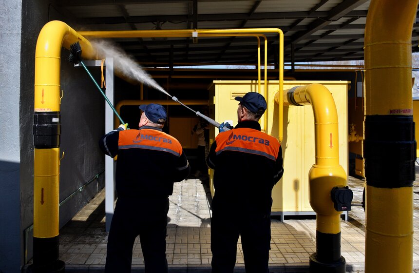 Головинскую газорегуляторную станцию промыли на севере Москвы 12 фото