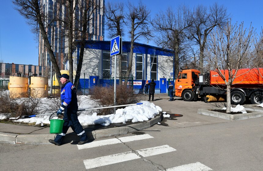 Головинскую газорегуляторную станцию промыли на севере Москвы 15 фото