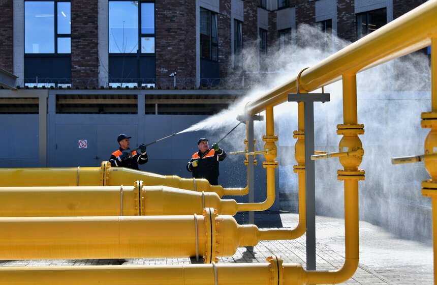Головинскую газорегуляторную станцию промыли на севере Москвы 17 фото