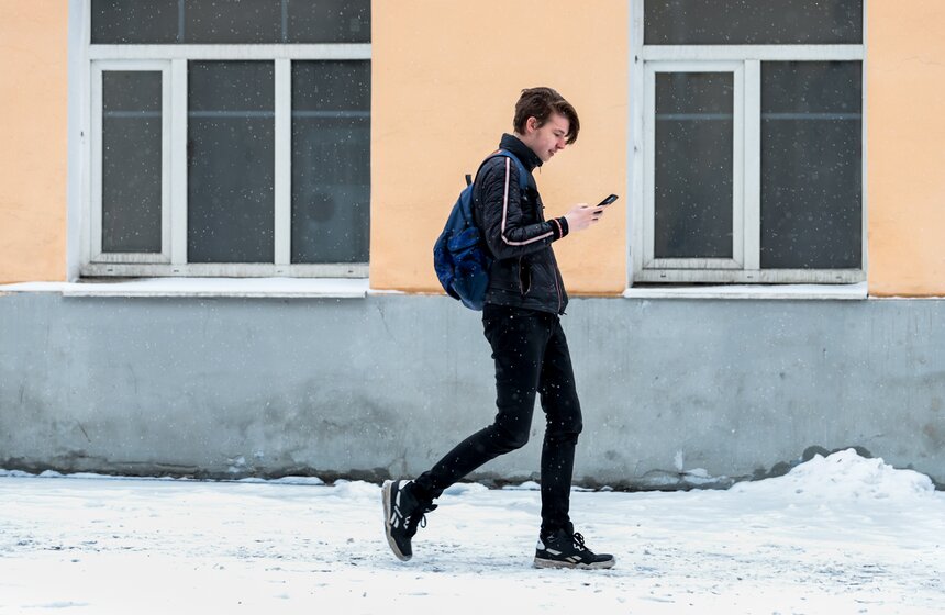 На Москву обрушилась снежная гроза 16 фото
