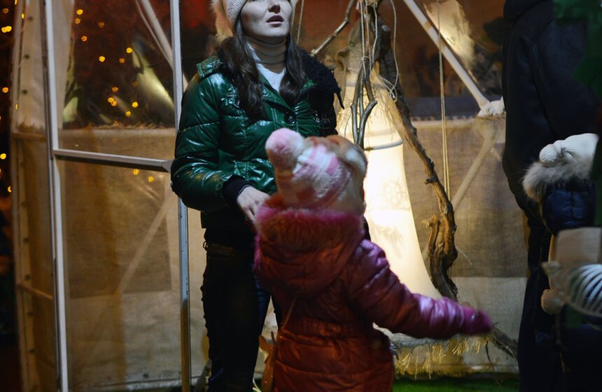 В парке Горького показали рождественскую сказку 14 фото