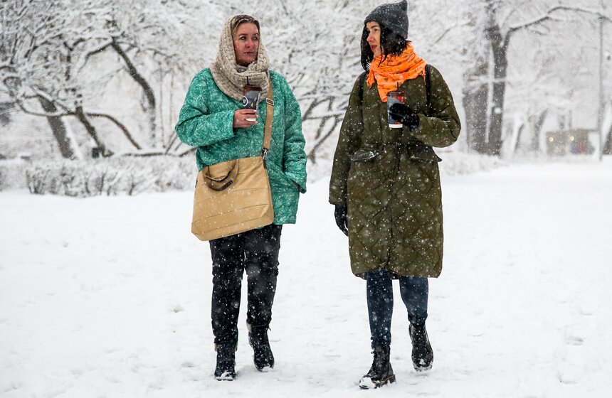 Высота снежного покрова в Москве превысила норму в два раза 3 фото