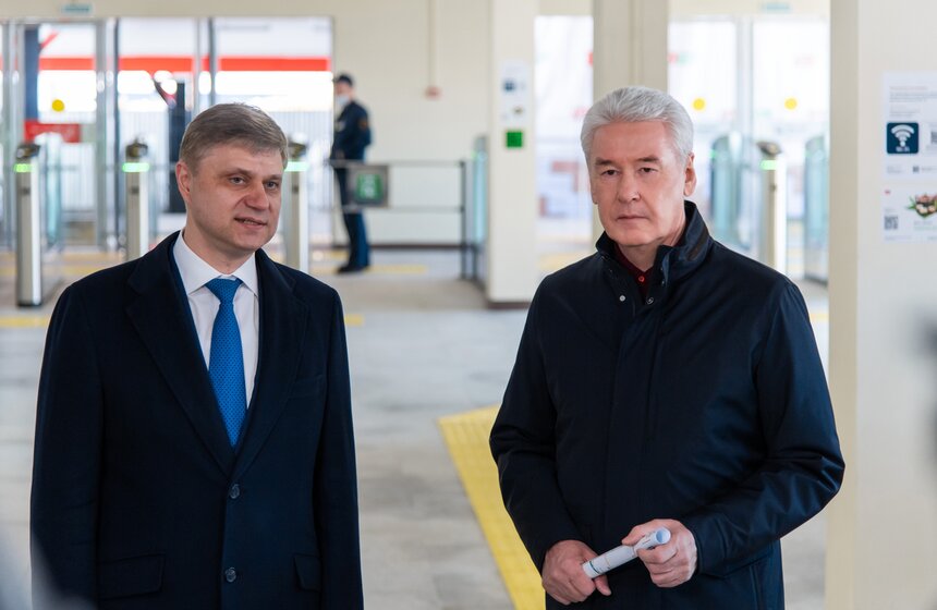 Собянин открыл новую станцию Минская Киевского направления МЖД 7 фото