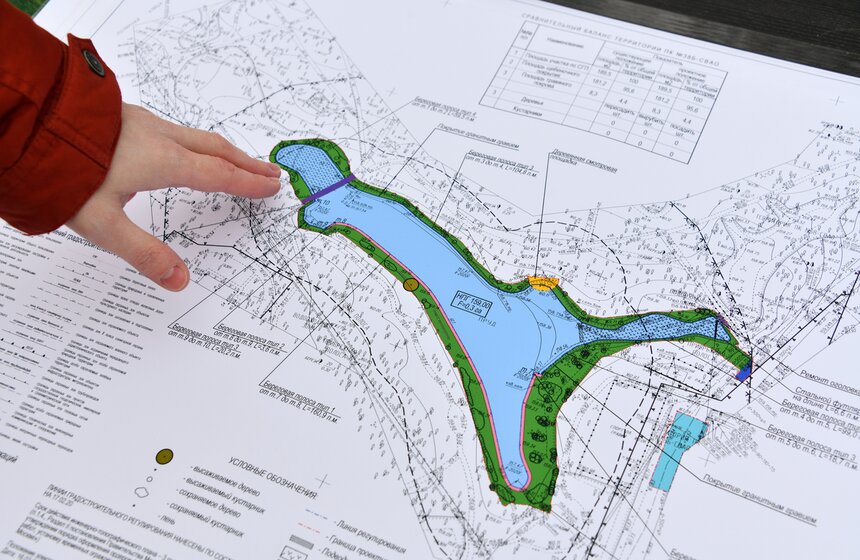 В Москве продолжается реконструкция Медведковского пруда 13 фото