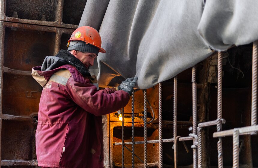 Собянин осмотрел строящуюся станцию метро "Лианозово" 2 фото