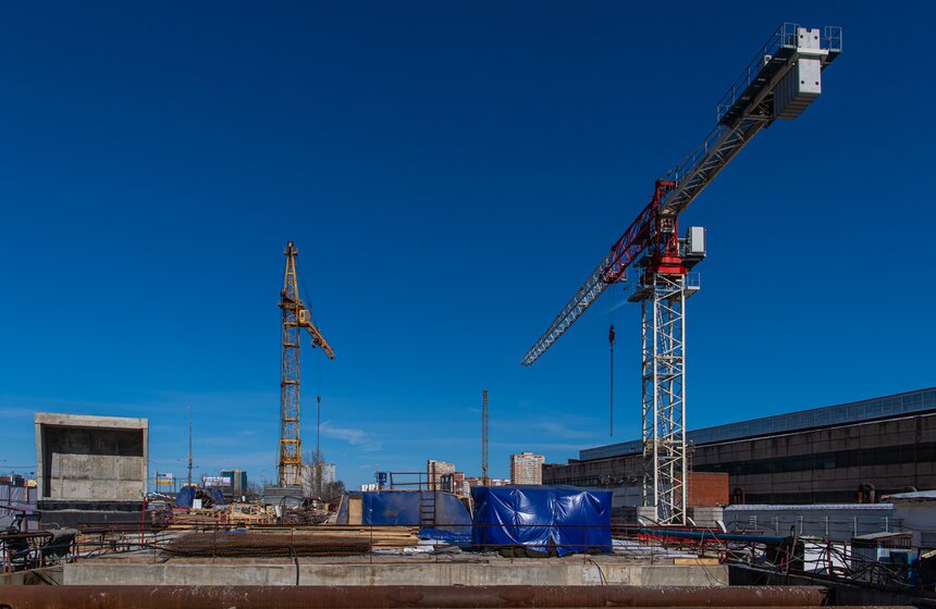 Собянин осмотрел строящуюся станцию метро "Лианозово" 8 фото