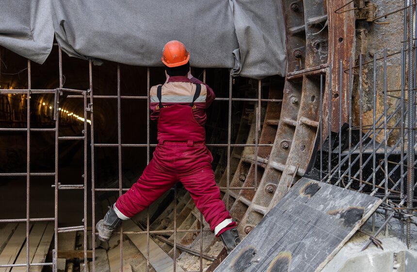 Собянин осмотрел строящуюся станцию метро "Лианозово" 4 фото