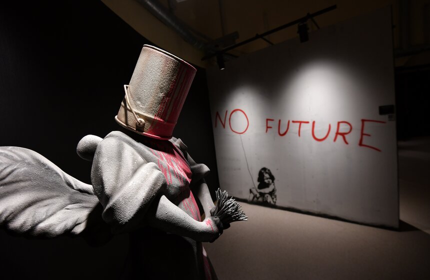 Выставка "Найти Бэнкси" проходит на ВДНХ 11 фото