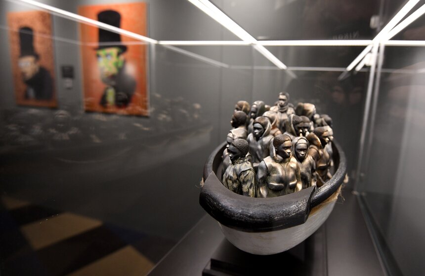 Выставка "Найти Бэнкси" проходит на ВДНХ 17 фото