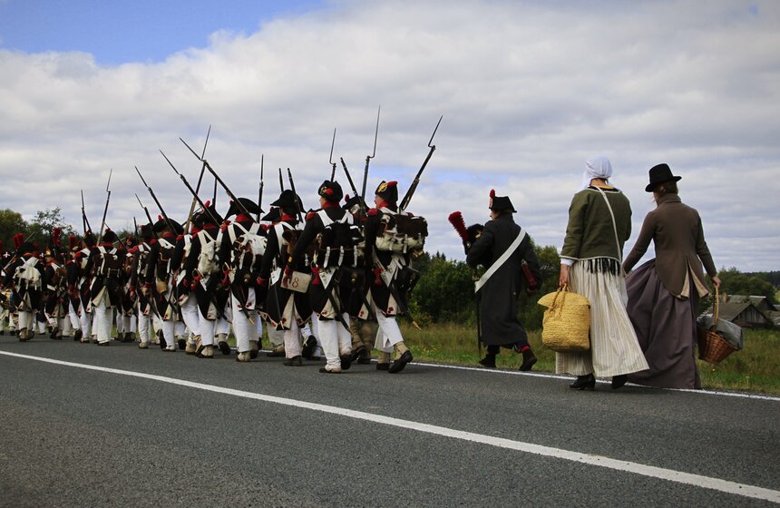 Реконструкция Бородинского сражения 16 фото