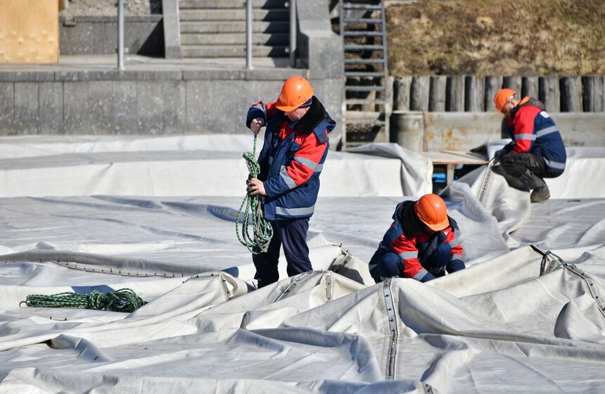 Фонтан в "Царицыне" расконсервировали после зимы 5 фото