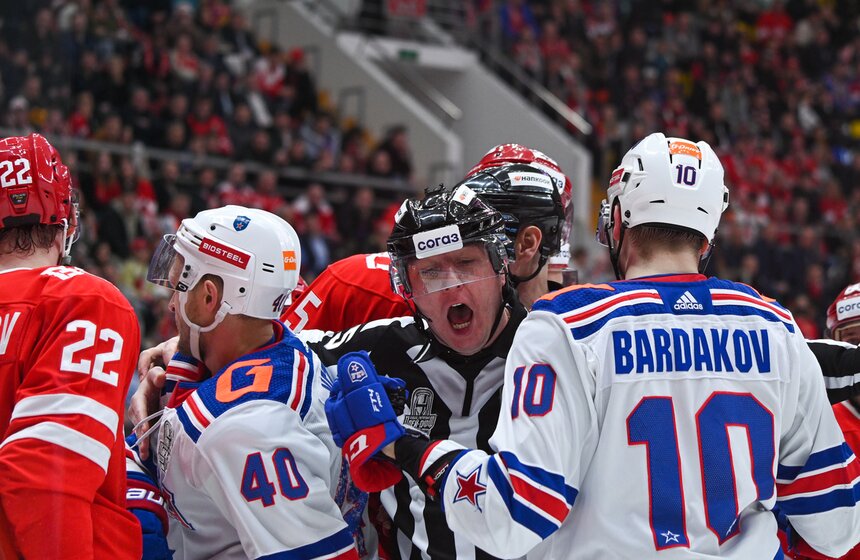 СКА вышел вперед в серии второго раунда плей-офф КХЛ со "Спартаком" 22 фото