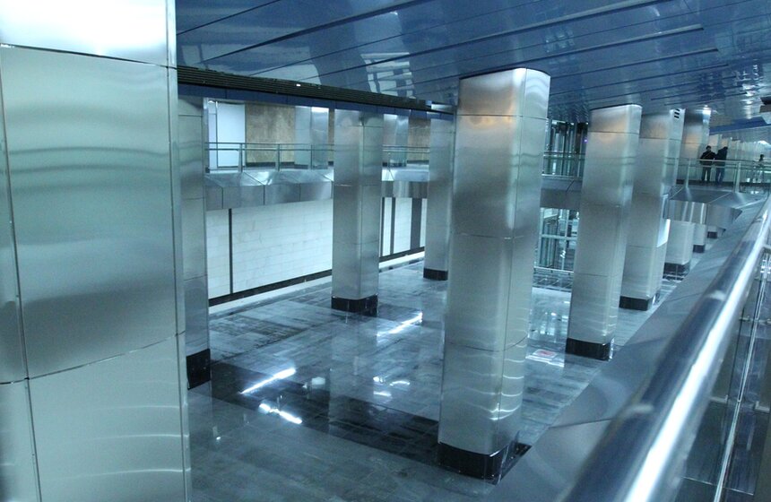 Запущено пробное движение поездов от станции "Деловой центр" 1 фото