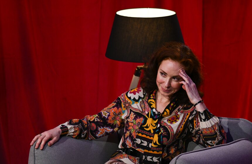 Анна Большова дала интервью в рамках программы "Золотая рыбка" 8 фото