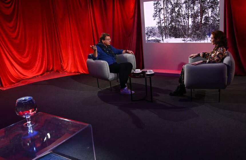 Анна Большова дала интервью в рамках программы "Золотая рыбка" 14 фото