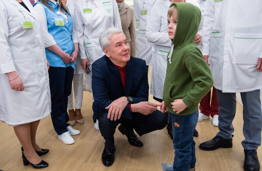 Собянин открыл три реконструированные поликлиники в разных районах города 8 фото